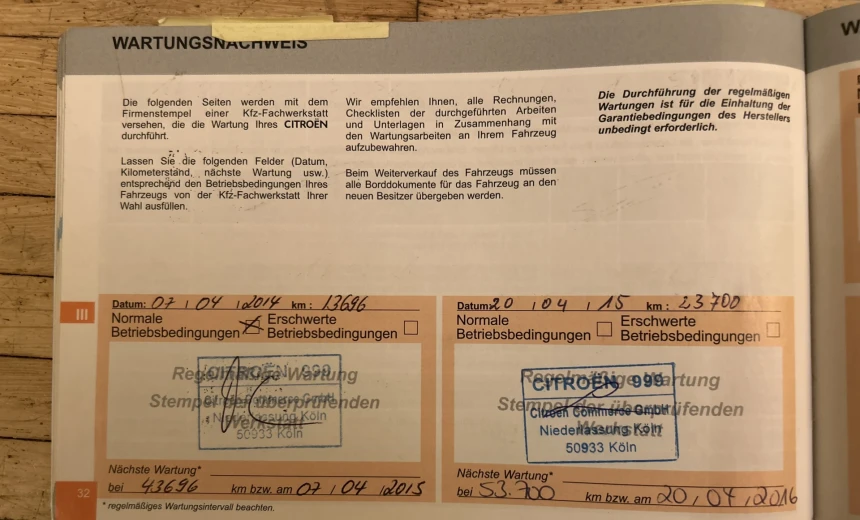 Citroen Grand C4 Picasso 2012 Gasoline Manual Image 1