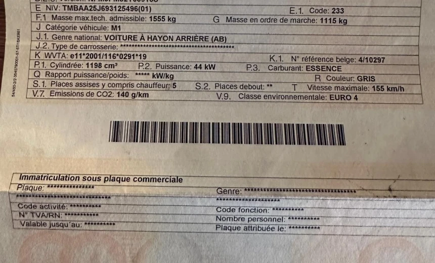 Skoda Fabia 2009 Gasoline Manual Image 0
